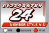 PRINTED NUMBER SET A-3